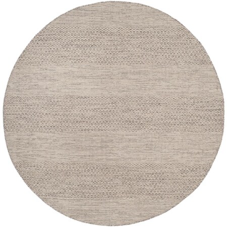 Safavieh Montauk Hand Woven Round Rug Ivory & Steel Grey - 4 x 4 ft. MTK330M-4R